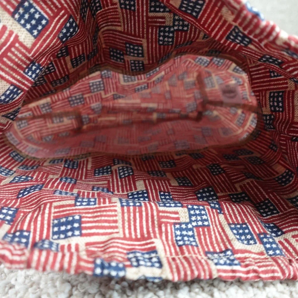 Longaberger 2002 Bee Basket Liner Old Glory American Flag Patriotic 20324140